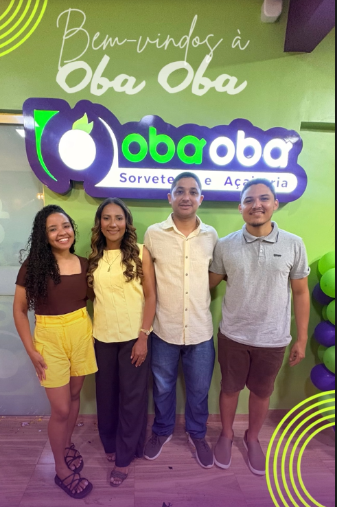 Papo bom e sorvete — foto enviada pela Oba Oba